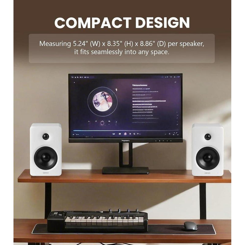 Edifier Altavoces M90: Alta resolución, 100W, Bluetooth 6.0, HDMI eARC, SUB Out, negro, control remoto