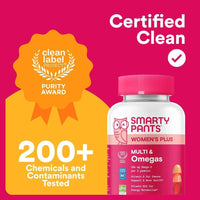 SmartyPants Gomitas Multivitamínicas para Mujer con Omega 3, Metilfolato, CoQ10, Vitaminas D3, C, B12, B6, A, K y Zinc, 90 Unidades