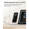 Auriculares De Oreja Abierta Shokz Openfit 2 Bluetooth, Micrófono, 48 Horas Reproducción, Carga Rápida, Beige