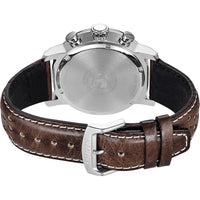 Reloj Citizen Eco-Drive Weekender Brycen cronógrafo con caja de acero inoxidable y correa de cuero marrón