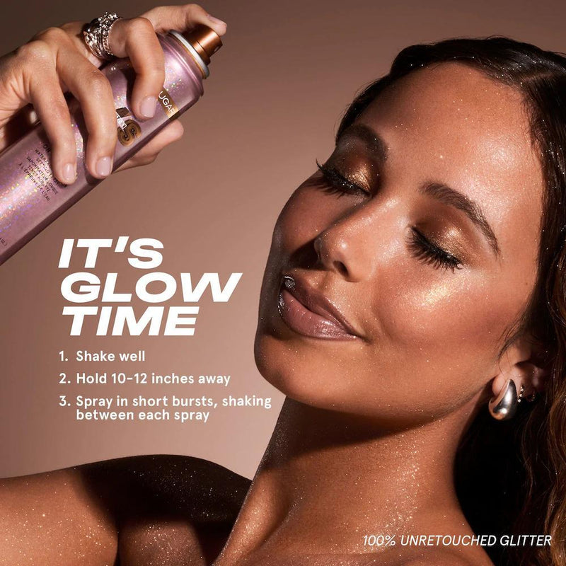 On 'Til Dawn Spray Fijador con Glitter Resistente al Agua - Brown Sugar
