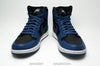 AIR JORDAN 1 RETRO HIGH OG USED 9 DARK MARINA BLUE BLACK WHITE 555088 404