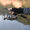 Kit Caña de pescar telescópica portátil y carrete línea de pesca equipo de pesca