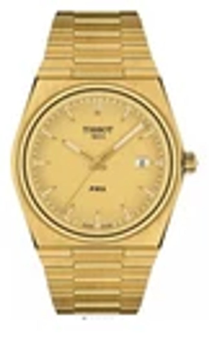 Tissot PRX Men's Gold Watch - T137.410.33.02<wbr/>1.00 Brand New