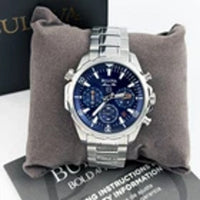 Bulova Marine Star Blue Dial Men's 96B256 Chronograph Quartz Watch 43mm
