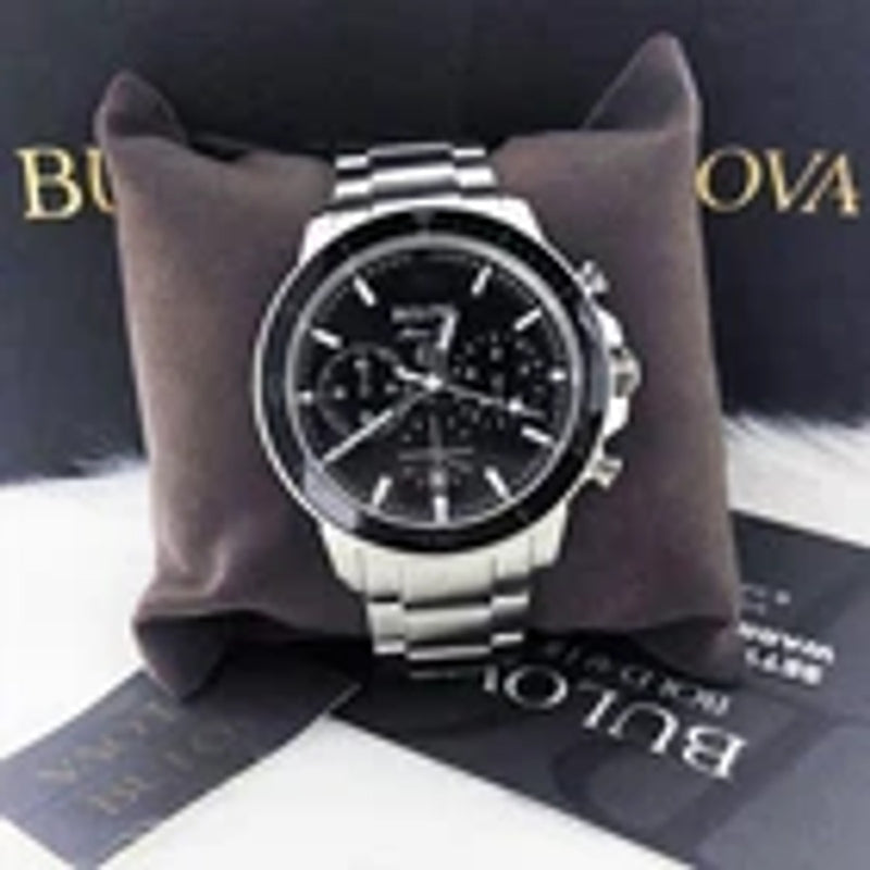 Bulova Series C Black Dial Marine Star Men New 96B272 Chronograph Watch (45MM)