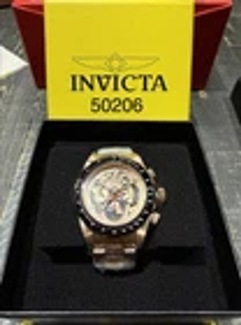 Invicta 50206 Speedway Limited Edition/1000 Gold/Black Bezel Men's 39.5mm Watch