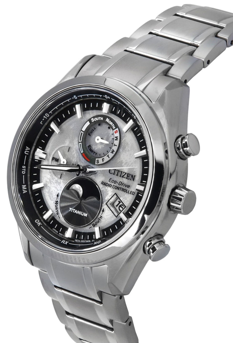 Citizen Eco-Drive Tsuki-Yomi A-T BY1010-81H Super Titanium Esfera Gris 43 mm