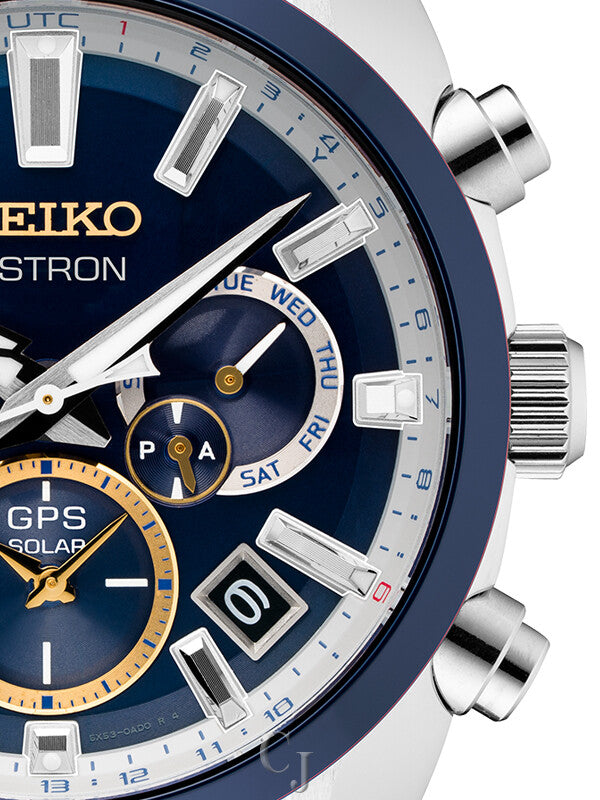 Seiko Astron GPS Solar Dual Time SSH045 Edición Limitada Esfera Azul