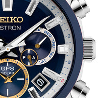 Seiko Astron GPS Solar Dual Time SSH045 Edición Limitada Esfera Azul