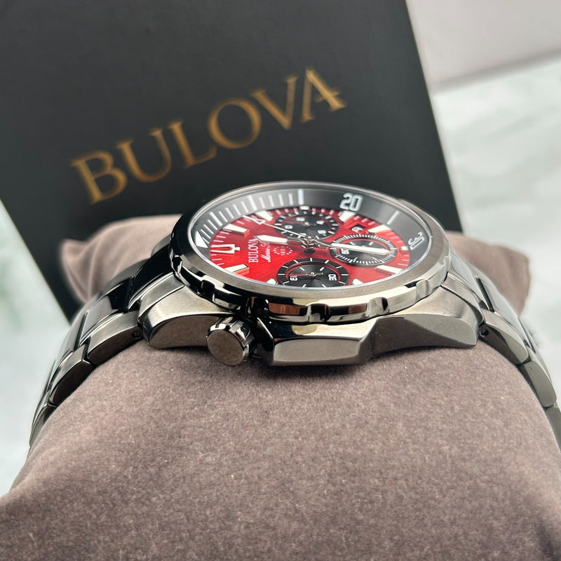 Reloj Bulova Marine Star 98B350 Cronógrafo - Esfera Roja (43mm)