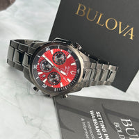 Reloj Bulova Marine Star 98B350 Cronógrafo - Esfera Roja (43mm)