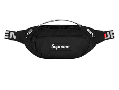 NEW Black SUPREME Waist Bag SS18