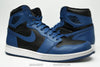 AIR JORDAN 1 RETRO HIGH OG USED 9 DARK MARINA BLUE BLACK WHITE 555088 404