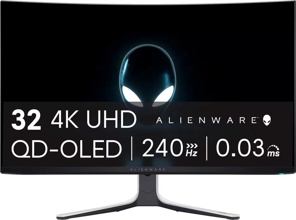 Alienware - AW3225QF 32" QD-OLED Curved 4K UHD 240Hz 0.03-ms G-SYNC Compatibl...