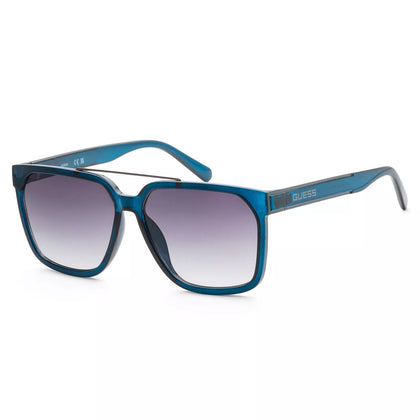 Guess Men's 60 mm Shiny Blue Sunglasses GF0253-90A