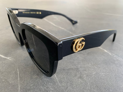 GUCCI GG0998S 001 Square Black Grey 52 mm Women's Sunglasses