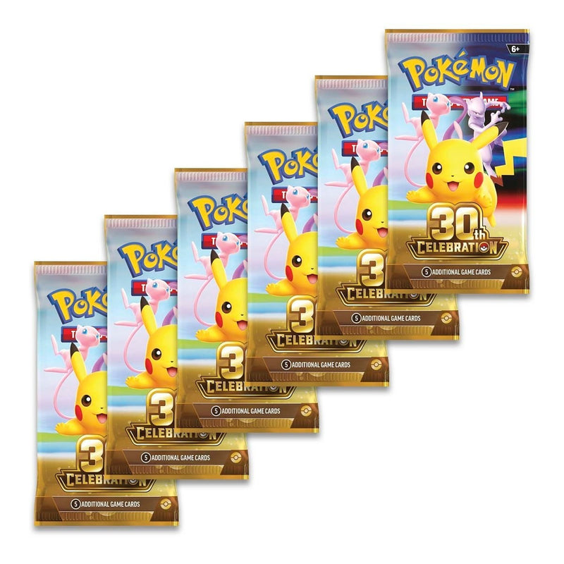 Pokémon TCG 30 Aniversario Celebración Booster Bundle 6 Sobres Sellado