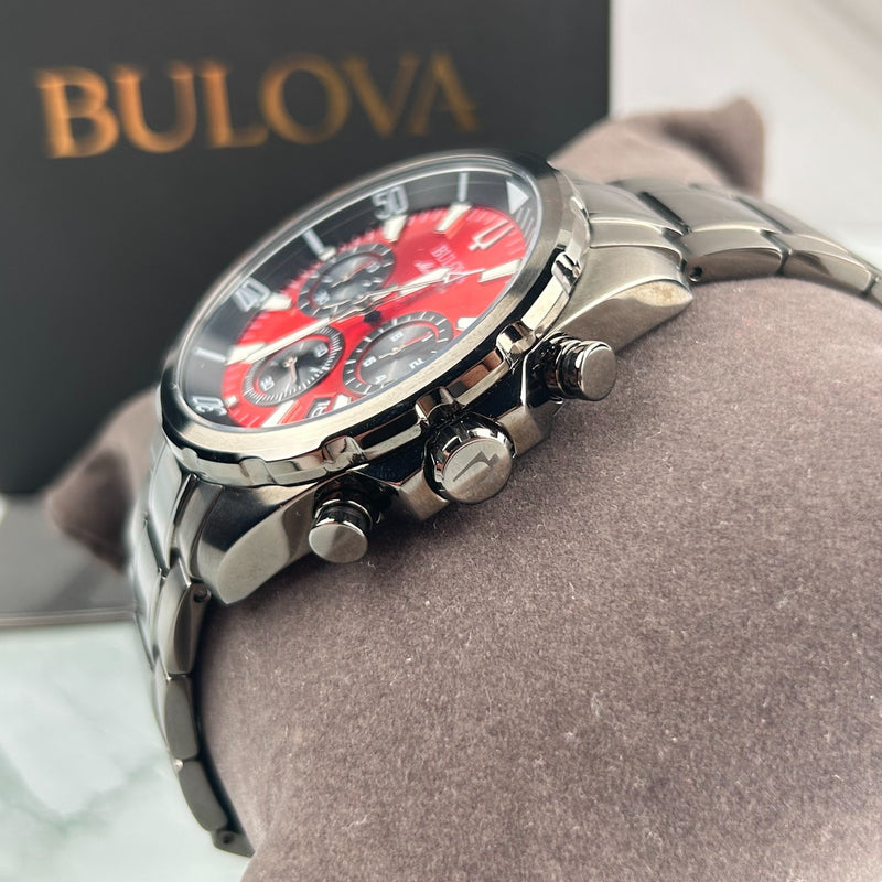 Reloj Bulova Marine Star 98B350 Cronógrafo - Esfera Roja (43mm)