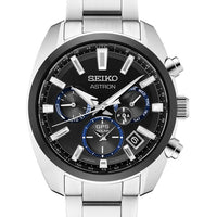 Seiko Astron GPS Solar Dual Time SSH053 Esfera Negra Acero Inoxidable
