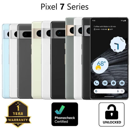 Google Pixel 7a | 7 | 7 Pro - 128GB 256GB 512GB - Unlocked - Smartphone