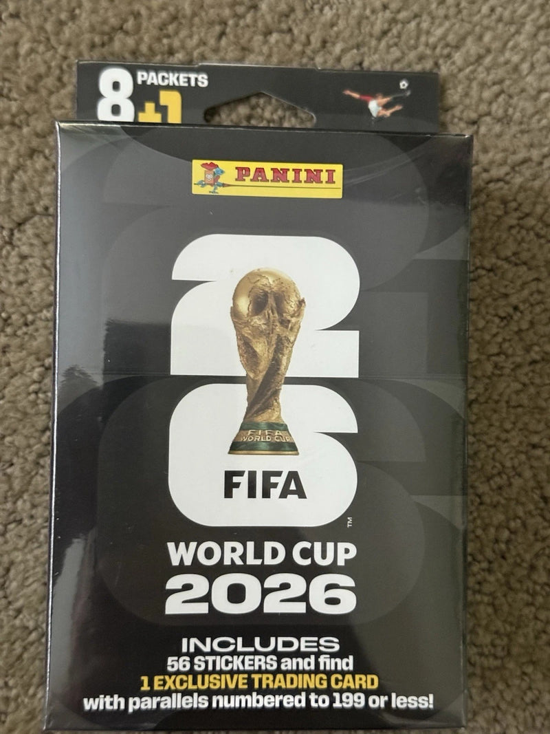Exclusivas, Caja sellada de cromos de fútbol Panini FIFA World Cup 2026 + tarjeta