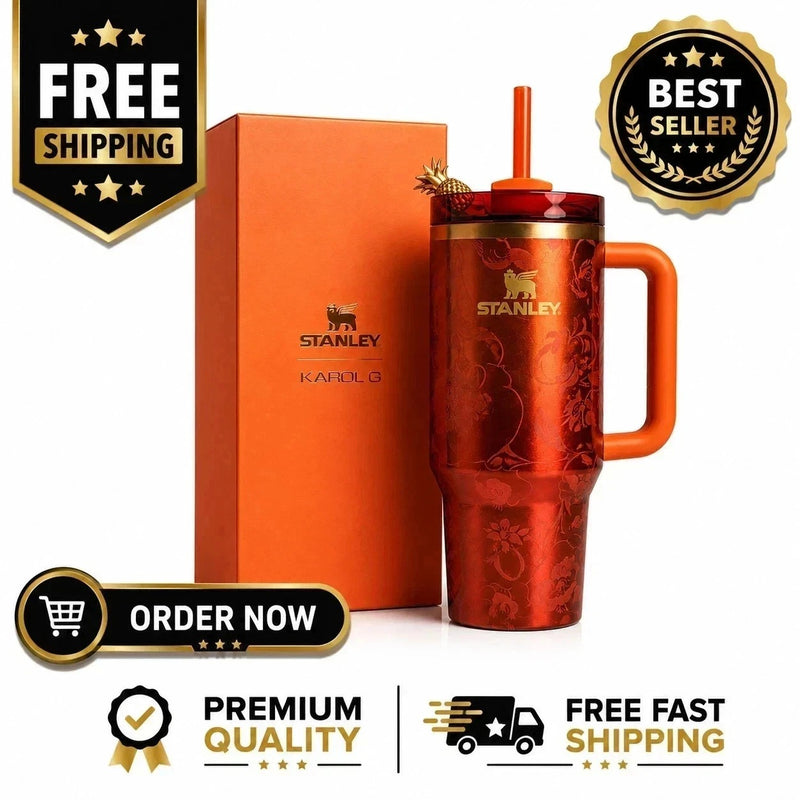 Stanley New Stanley 1913 x KAROL G 40 oz Quencher H2.O FlowState Tumbler Usa Ship