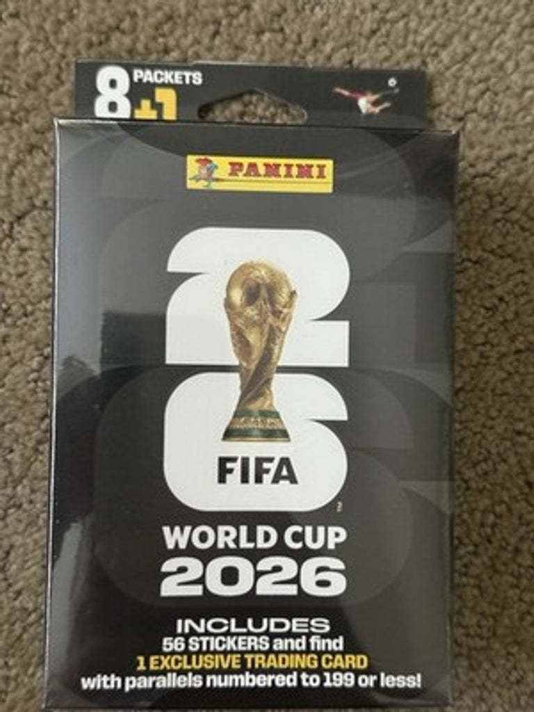 Exclusivas, Caja sellada de cromos de fútbol Panini FIFA World Cup 2026 + tarjeta