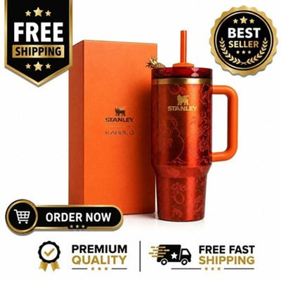 Stanley New Stanley 1913 x KAROL G 40 oz Quencher H2.O FlowState Tumbler Usa Ship