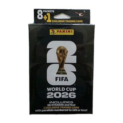 Exclusivas, Caja Panini FIFA World Cup 2026 con 56 cromos + 1 tarjeta exclusiva
