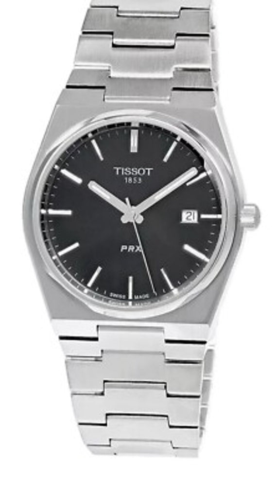 TISSOT PRX 40MM STAINLESS STEEL BLACK DIAL MEN'S WATCH T137.410.11.05<wbr/>1.00