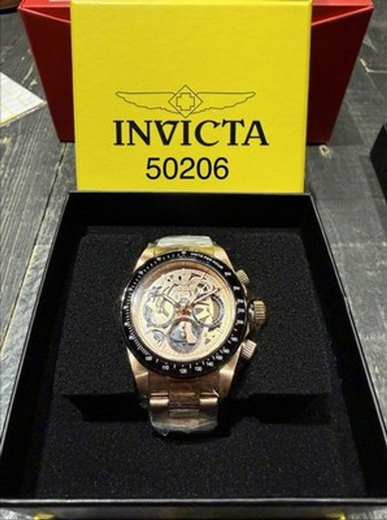 Invicta 50206 Speedway Limited Edition/1000 Gold/Black Bezel Men's 39.5mm Watch