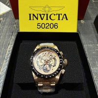 Invicta 50206 Speedway Limited Edition/1000 Gold/Black Bezel Men's 39.5mm Watch