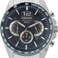 Seiko Essentials Chronograph Quartz Blue Dial Men's Watch SSB345P1