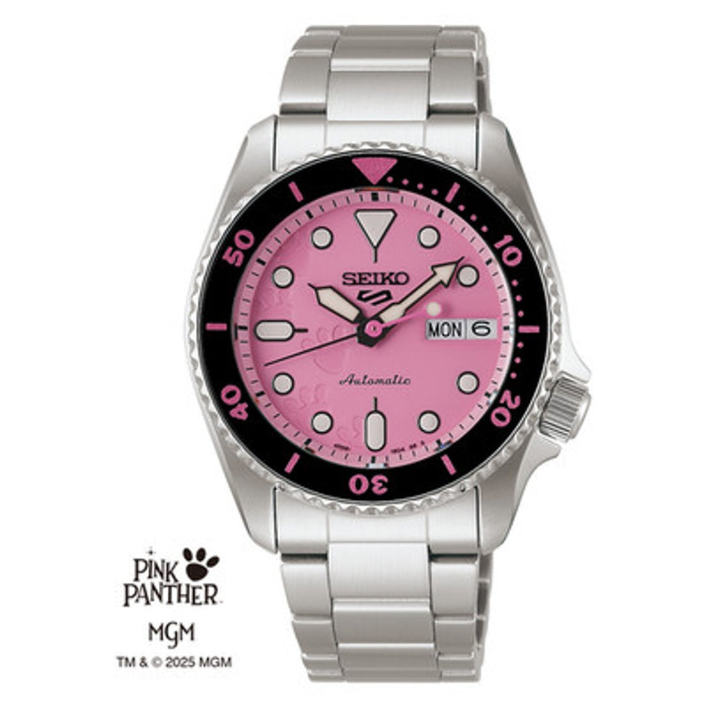 Seiko New Seiko Limited Edition Pink Panther 38 MM Watch SRPM07