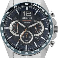 Seiko Essentials Chronograph Quartz Blue Dial Men's Watch SSB345P1