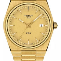 Tissot PRX Men's Gold Watch - T137.410.33.02<wbr/>1.00 Brand New