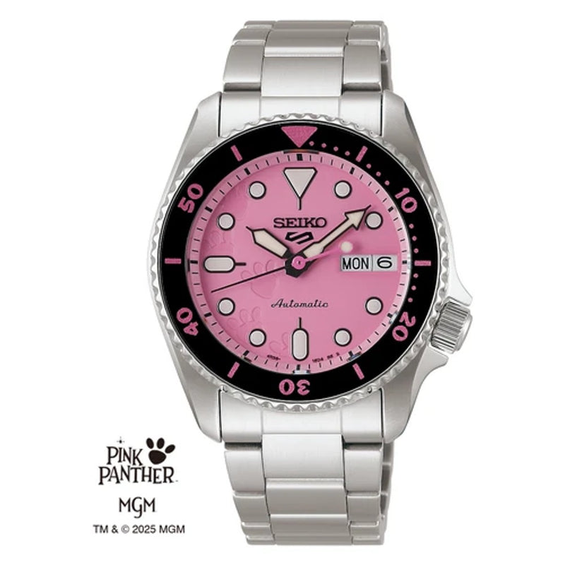 Seiko New Seiko Limited Edition Pink Panther 38 MM Watch SRPM07