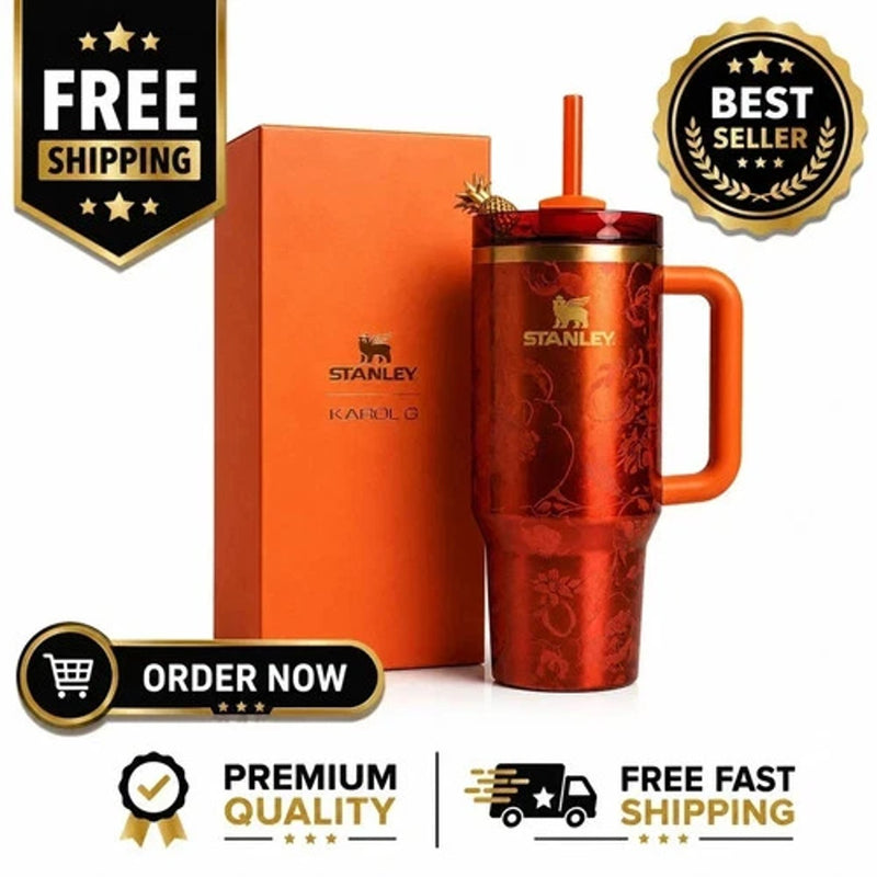 Stanley New Stanley 1913 x KAROL G 40 oz Quencher H2.O FlowState Tumbler Usa Ship