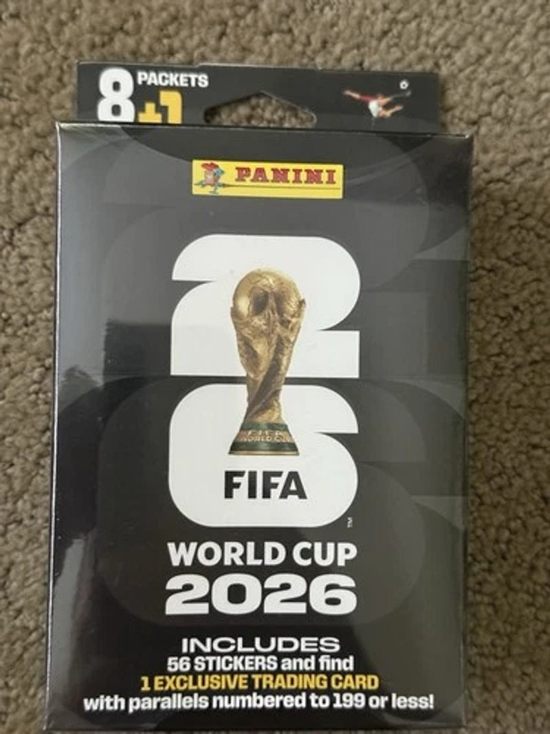 Exclusivas, Caja sellada de cromos de fútbol Panini FIFA World Cup 2026 + tarjeta