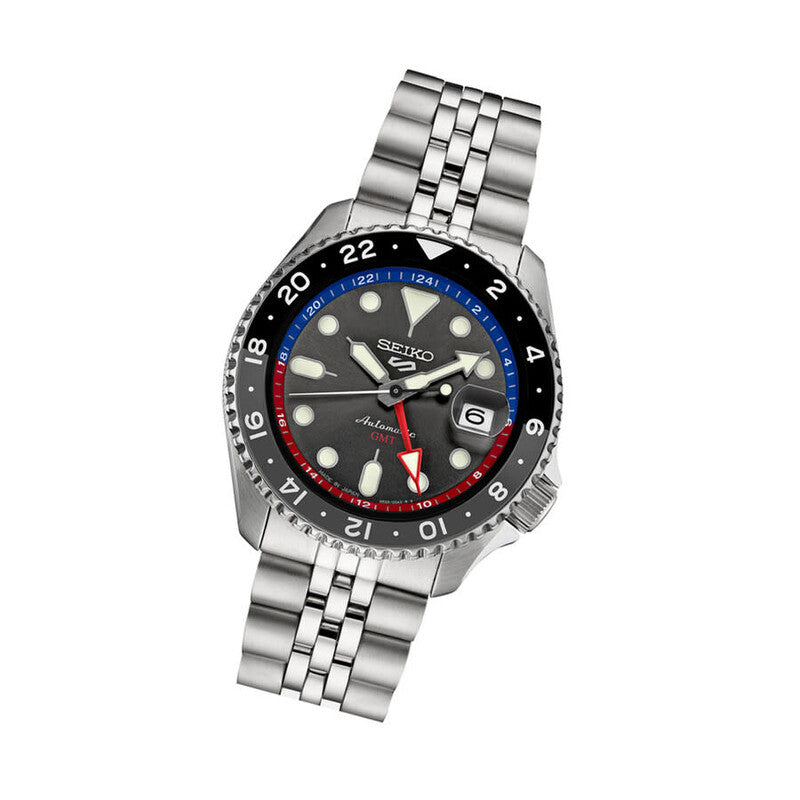 Reloj Seiko 5 Sports GMT Automático - Esfera Gris (SSK019)