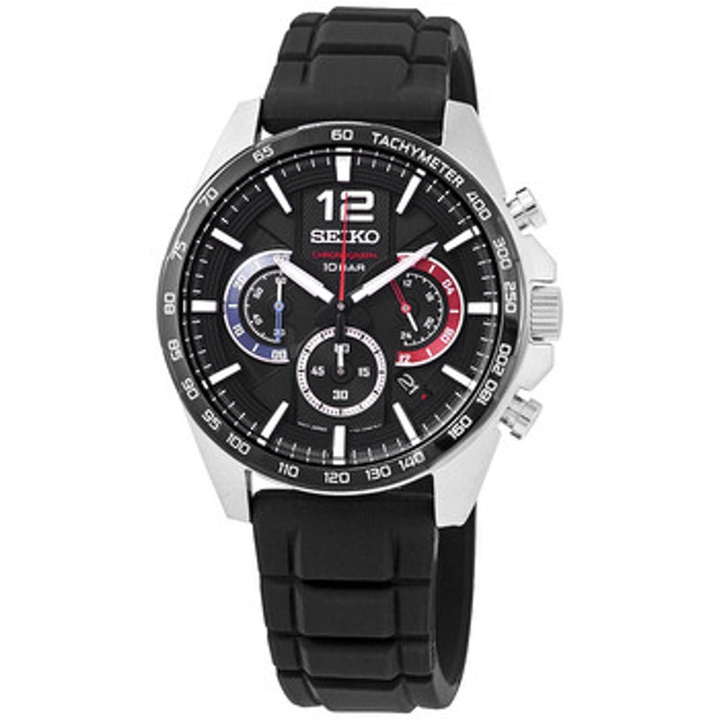 Seiko Conceptual Chronograph Quartz Black Dial Men's Watch SSB349P1