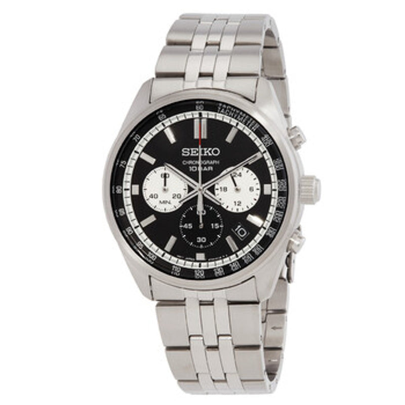 Seiko Motorsports Chronograph Quartz Silver Dial Men's Watch SSB425P1