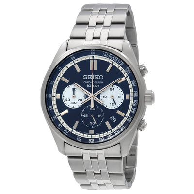 Seiko Chronograph Quartz Blue Dial Men's Watch SSB427