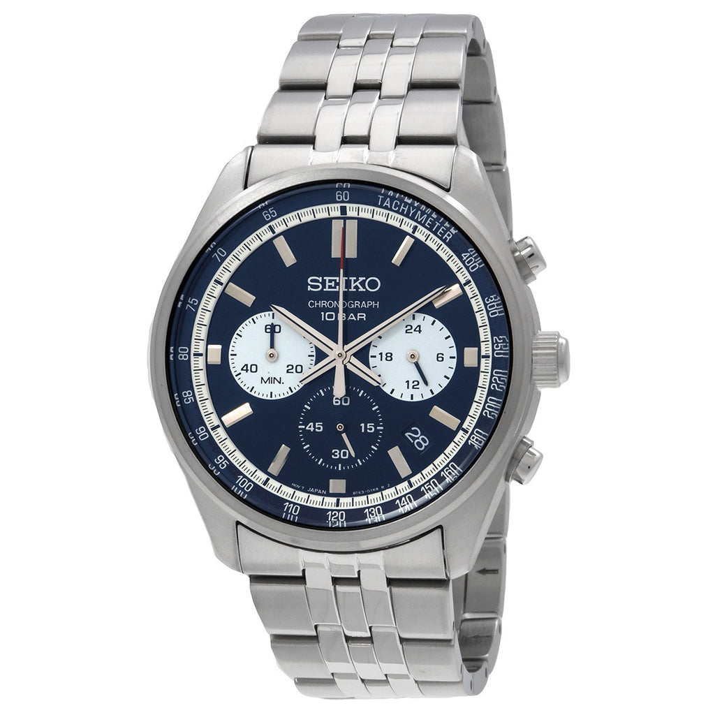 Seiko Chronograph Quartz Blue Dial Men's Watch SSB427