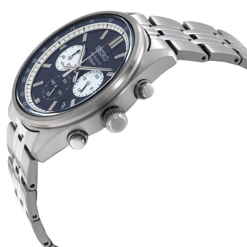 Seiko Chronograph Quartz Blue Dial Men's Watch SSB427