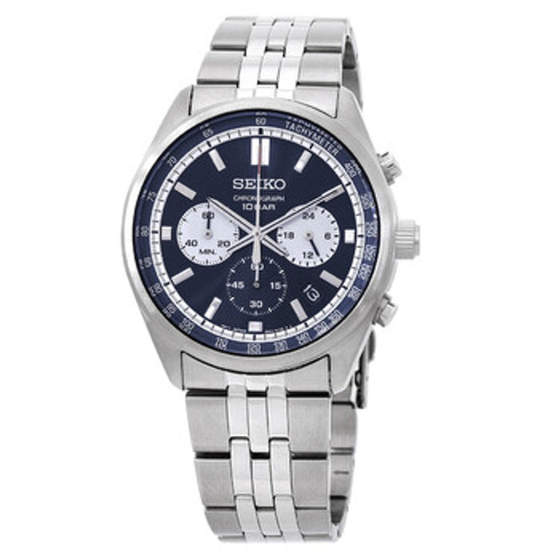 Seiko Chronograph Quartz Blue Dial Men's Watch SSB427