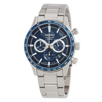 Seiko Chronograph Quartz Green Dial Stainless Steel Men's Watch SSB405P1
