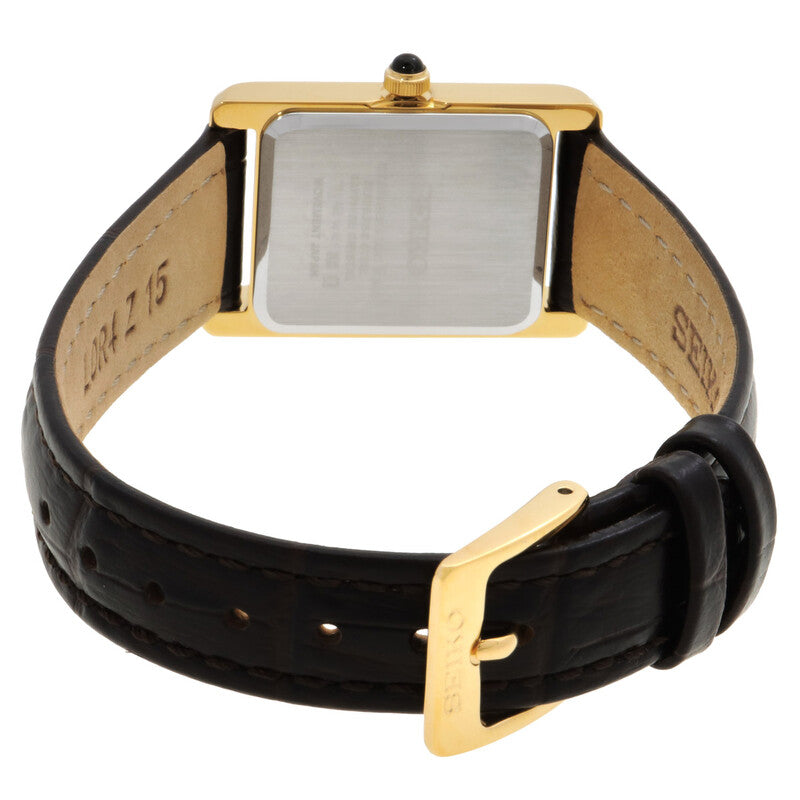Reloj Seiko Classic Cuarzo - Esfera Dorada, Dama (SWR110P1)