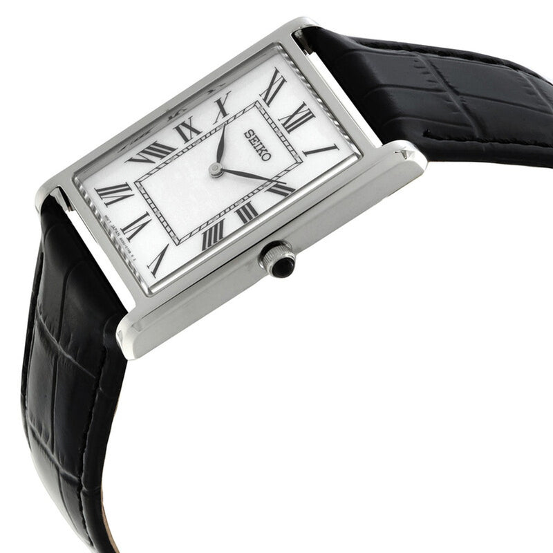 Seiko Classic Quartz White Dial Men's Watch SWR103P1